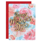 Happy Mothers Day Card - Flower Card With Envelope Wooden Text Design Thoughtful Mother'S Day Gifts For Mom Mamma Mom To Be Grandma Wife Sister