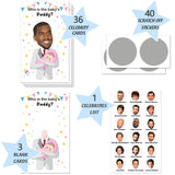 Funny Baby Shower Scratch Off Game Cards, Scratch Off Lottery Ticket Raffle Cards Baby Shower Game, Great Party Icebreak Game Ideas For Baby Shower, Who Is The Baby'S Daddy, White Suit, 40 Cards