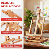 52Pcs Acrylic Paint Set With Table Easel, Art Painting Kit With Acrylic Paints, Canvas Panels, Paintbrushes, Canvas Supplies Kit For Kids, Adults, Beginners, And Artists, Red