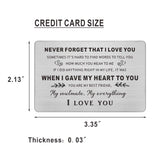 I Love You Gifts For Him Her, Anniversary Wedding Valentines Day Card For Husband Wife Boyfriend Girlfriend, Valentines Day Card Men