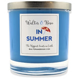 - In Summer Candle 11 Oz - Scented Candle - Inspired By Frozen - Soy Wax Blend - Up To 40 Hrs - Long Burn Time - Reusable Glass Jar