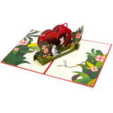 Cat Pop Up Card For All Occasion, Anniversary Card, Birthday, Valentines Day Card, Romantic Love Card For Him Her Husband Wife Couple Parents Boyfriend Girlfriend, With Envelope