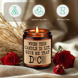 Scented Candle - Cute Gifts For Boyfriend, Bachelorette Gifts For Bride - Funny Valentines Day, Anniversary, Birthday, 5 Senses Ideas For Him, Boyfriend, Husband, Men, Fiance, Couples, Women, Her
