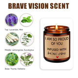 Scented Candles - Proud Of You Gifts For Her, Him - Graduation, Divorce, Congratulations Gifts For Women, Men - Job Promotion, Congrats Presents For Women, Friend, Bff, Bestie
