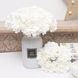 4Pcs Peonies Artificial White Flowers, Dahlia Faux Floral, Silk Fake Flower Bouquet With Stems, Fake White Flowers Artificial For Decoration Home Wedding Arrangement