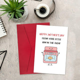 Cute Mother'S Day Card From The Bump, Card For Mom To Be, Happy Mother'S Day From Your Little Bun In The Oven