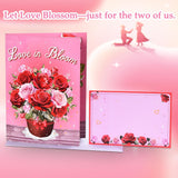 Pop Up Valentines Day Card, 3D Musical Rose Flower Anniversary Cards With Lights, Romantic Popup Love Greeting Card For Her Him Couples Wife Girlfriend Husband Boyfriend
