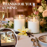 2 Pcs 8Oz Large Vanilla Scented Candles, Luxury Soy Wax Candle Gift Set | Long Lasting Warm & Cozy Fragrance, Elegant Gift For Anniversary, Valentine'S, Christmas