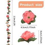 10 Pack Fake Rose Vine Flowers Plants Artificial Flower Hanging Rose Ivy Home Hotel Office Wedding Party Garden Craft Art Déco