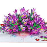 Pop Up Birthday Card - 3D Cymbidium Orchid Greeting Card For Mom Wife Grandmother, Flower Pop Up Card For Mothers Day Birthday Thank You Get Well Or Any Occasions
