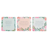 Scripture Devotional Cards - 101 Bible Verses For Moms - Daily Encouraging Devotion Prayer Card For Mothers, 51 Double-Sided Cards In Sturdy Storage Gift Tin, Floral, Coral Pink