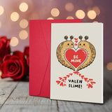 Funny Slug Pun Valentine’S Day Card For Man Women, Cute Slime Themed Valentines Card For Kid Friend Classmate Couple, Be Mine Valen Slime