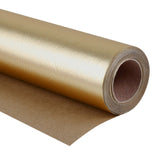 30 Inch Gold Wrapping Paper Roll - Jumbo Roll Basic Texture Matte Gold For Birthday, Holiday, Wedding, Baby Shower Wrap - 30 Inch X 16.5 Feet