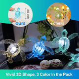 Turtle Decor String Lights, Beach Theme Decorations Lights For Christmas Decorations, Remote 10 Ft 30 Leds With Battery
