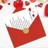 Romantic Valentine'S Day Card With Envelope, Happy Valentine'S Day Gifts For Husband, Wife, Girlfriend, Boyfriend