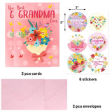 Mothers Day Card For Grandma 2 Pack Happy Mother’S Day Greeting Cards With Envelopes From Grandson Granddaughter