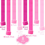 Pink Streamers Party Decorations, 8 Rolls Pink Crepe Paper Streamers For Bachelorette Bridal Shower Baby Shower Wedding Valentine'S Day Birthday Party Decorations, 656Ft