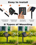3 Pack Solar Fairy Lights 147FT 450 LED Waterproof Twinkle String Lights for Garden Decor