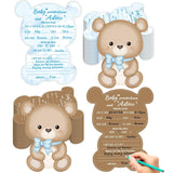 50Pcs Teddy Bear Baby Shower Game Set Baby Shower Prediction And Advice Card We Can Bearly Wait Decorations Wishes Card Supplies For Gender Neutral Game Party Activity