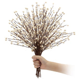 Nbgv Winter Decorations 12Pcs Artificial Berry Stems White Berry Picks For Christmas Holiday Flower Arrangements Home Centerpieces Diy Ornaments