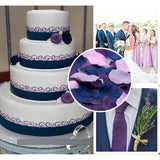 900Pcs Purple Lavender Navy Blue Silk Rose Flower Petals Wedding Confetti Table Scatters Centerpieces Aisle Decoration