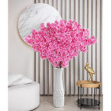 Cherry Blossom Branches 43.3In Long Stem Artificial Flowers Cherry Blossom Flowers Silk Flowers Faux Flowers Arrangements For Tall Vase For Wedding Home Bedroom Party Decor (Dark Pink)