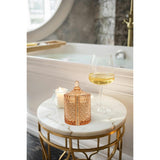 | 10Oz Jasmine & Magnolia Scented Candle With Rich Fragrance, Double Wick, Luxury Bronze Glass Candle Jar