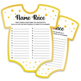 Baby Shower Games, Name Race Game Cards, Fun Baby Shower Party Games Supplies & Activities, Gender Reveal Games For Guests, Baby Shower Ideas, Set Of 30 Cards