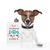 Best Dog Mom Ever Mothers Day Card From Dogs Puppy, Funny Mothers Day Gift Card For Dog Moms, Dogs Mom Gift Cards For Women With Envelope
