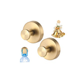 Suction Cup Hooks For Door Wreaths 10Lbs, Holiday Hooks For Christmas Décor, Waterproof Hanging Hooks For Front Door Wrenths, Bathroom, Windows, Kitchen, Smooth Surfaces, Golden Color (2 Pack)