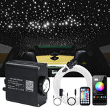 Starlight Headliner Kit, Twinkle & Sound Activate Rgbw 16W Car Fiber Optic Lights With Bluetooth App & Remote Control, 650 Pcs*0.03In*9.8Ft, Star Lights For Car/Home Decor