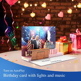 Birthday Card, Talking Donald President Greeting Cards With Real Voice Message & Light For Men And Women, Parents, Couples (Birthday -Statue Of Liberty)