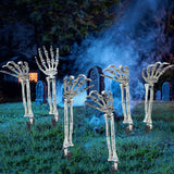6PC Realistic Skeleton Arm Stakes Halloween Decorations for Lawn Stakes Garden Groundbreaker Halloween Skeleton Decoration