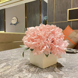 Artificial Flowers With Vase, Fake Peony Flowers In Vase,Faux Flower Arrangements For Home Decor