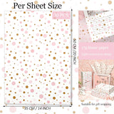 Tissue Paper Gift Wrap, Cute Pink And Brown Polka Dot Tissue Paper For Gift Bags, Pastel Packaging For Girl'S Birthday, Baby Shower, Wedding, Mother'S Day, Party Decor, Diy Crafts,30 Sheets 20X14Inch