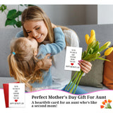 Bizbibaff Mothers Day Card For Aunt - 4" X 6" Happy Mother'S Day Cards Gift For Auntie Mother'S Day Greeting Card With Envelope Aunt Gifts From Niece Nephew