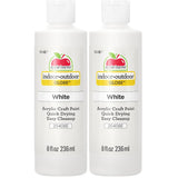 Apple Barrel Gloss Acrylic Paint in Assorted Colors (8 oz), 20408 Gloss White (Pack of 2)
