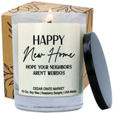 Neighbor Moving Away Gifts For Women, Men, Couple - Funny Housewarming Presents, Unique Gift For Candle Lover, House Warming For New Place Apartment, Party Decor, 100% Soy Wax Scented, Made In Usa