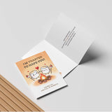 Funny Anniversary Card & Gifts For Husband, Wife, Boyfriend, Girlfriend, Him, And Her / Sweet Romantic Greeting Card With Envelope 5In X 7In And Sticker(Hand Drawn, Premium Quality) (Marshmallow)