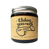 Funny Engagement Scented Candles Relaxing Lavender For Couples, New Weds (Wish You Much Happiness, 7 Oz / 200 Gram)