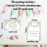 Locally Grown Baby Shower Games, 50 Pcs How Many Animal Crackers Game Cards With 1 Standing Sign, Farmer'S Market Gender Reveal Party Supplies Favors Decorations - A02