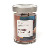 Lidded Maple Chestnut Scented Candle, Extra Large Jar