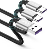 5 Pack USB A to USB C Fast Charging Cable Set 3FT 6FT 10FT for iPhone 17 16 15 Samsung Galaxy