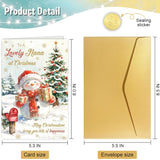 Cute Christmas Card For Nana, Grandma Christmas Card From Grandson Granddaughter, Merry Xmas Cards For Grandma