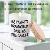 Gifts For Grandma Grandpa Funny Novelty Unique Christmas Mothers Day Birthday Gifts For Grandpa Grandma Grandparents Lavender Scented Soy Candle