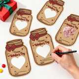 Valentines Day Cards, 50Pack Happy Valentine’S Day Mason Jar Cards With Treat Bags, Heart Cutout Blank Card For Classroom Valentines, Kids Exchange Cards & Valentine Party Favors