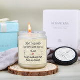 Long Distance Relationship Gifts For Him, Her, Long Distance Friendship Gifts For Friends, Besties, Valentines Day Gift For Boyfriend, Girlfriend, Birthday Gift For Couple - Lavender Scented Candle