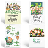 Stonehouse Collection Assorted St. Patrick's Day Card - 12 Funny St Patrcks Day Cards & Envelopes - USA Made-4 Funny Designs(Assorted)