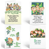 Stonehouse Collection Assorted St. Patrick's Day Card - 12 Funny St Patrcks Day Cards & Envelopes - USA Made-4 Funny Designs(Assorted)