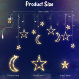 11.48 Ft 21 Led Star And Moon String Lights Plug In Christmas Warm White Fairy Light Waterproof Decor For Bedroom Usb Po